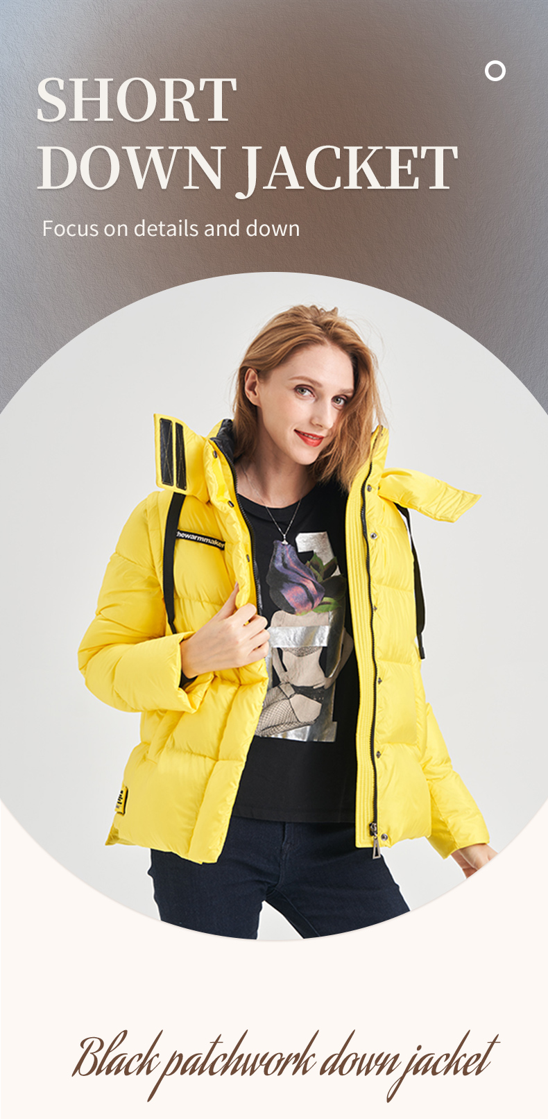 FODARLLOY Warm hooded cotton-padded clothes women slim Regular down winter jackets women coats