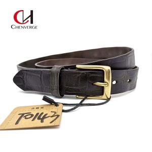 Quality Width 28mm Braided Leather Belt Crocodile Pattern Multipurpose wholesale