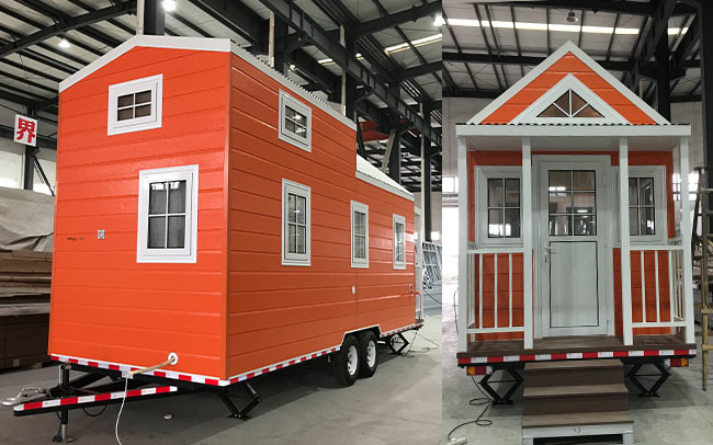Prefab Luxury Light Gauge Tiny House On Wheels AS Standard Trailer House
