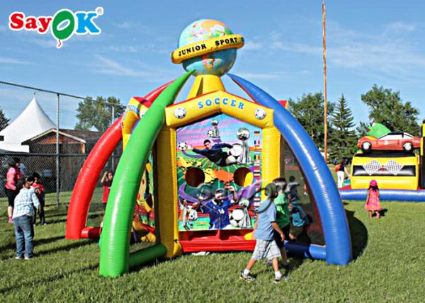 Outdoor Inflatable Games Fire Resistant Basketball Or Football Inflatable Sports