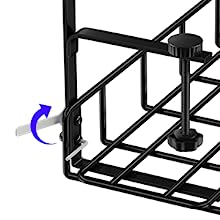 Under Desk Wire Management with Custom Size Hook Type Cable Management Compartment