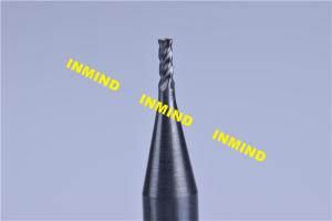 Quality 0.6 mm / 0.5 mm / 0.4 mm Micro End Mill For Milling Quenching Tempered Steel wholesale