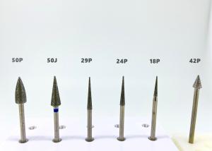 Quality Needle Shape Diamond Polishing Burs 2.35mm Dental Lab Diamond Burs wholesale