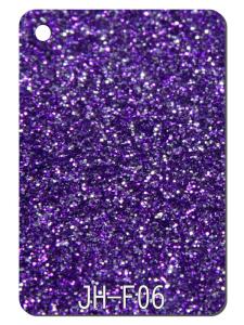 Quality Purple Glitter PMMA Acrylic Sheet Panel For Hangbag Earrings wholesale