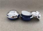 Durable Clear Acrylic Storage Jars Royal Blue Color For Facial Cream