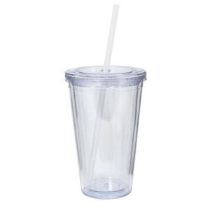 Quality Transparent 32 Oz Insulated Double Wall Tumblers PS Material wholesale