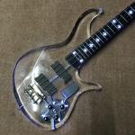 High quality LED light acrylic electric guitar rosewood fingerboard, free