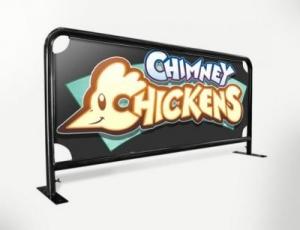 Quality Anti UV Outdoor Cafe Barriers Stainless Steel Metal Frame Black Powder Coated wholesale