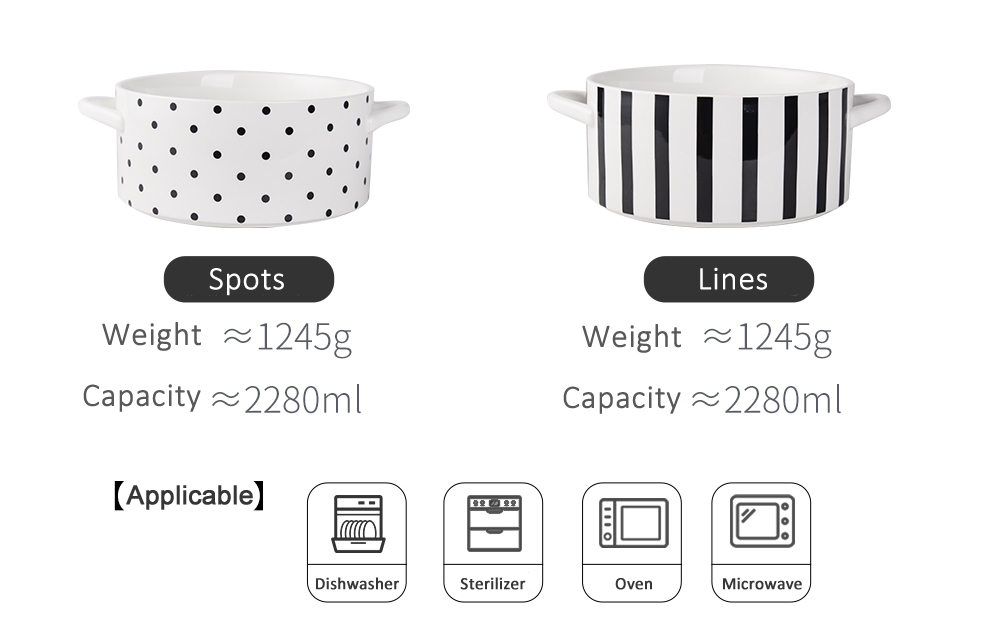 Light Luxury Ceramic Soup Bowl Set Perfect for Business Gifts and Sustainable Cooking