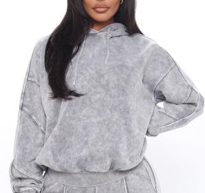 Quality ODM Washed Drawstring Hoodie Youth Women Pullover Hoodie 100 Cotton wholesale