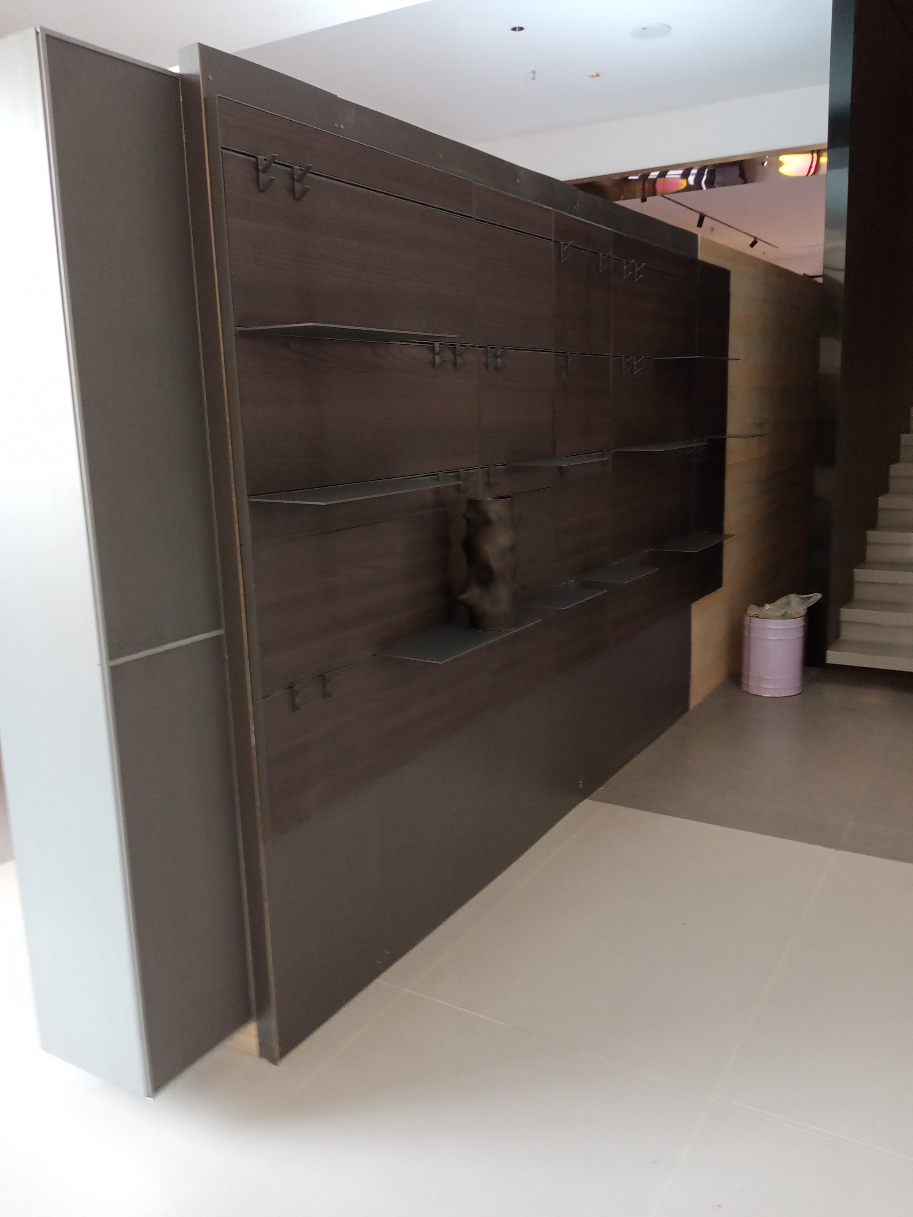 Wooden Wall Display Shelf Living Room Aluminum Shelf For Home Decoration