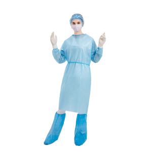Quality AAMI Level 2 Disposable Isolation Gown Knitted Cuffs wholesale