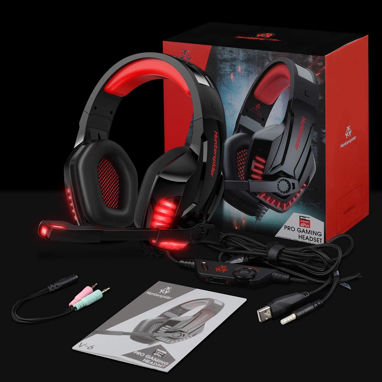 Hunterspider V6 USB Gaming Headset