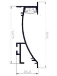 Skirting Board LED Profile Aluminium Alloy Under Cabinet Lighting Channel