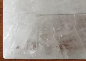 Quality Translucent Crystal Quartz Stone , Luxury Semi Precious Slabs Customized Shape wholesale