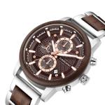 220mm Luminous 3ATM Waterproof Wooden Quartz Watch
