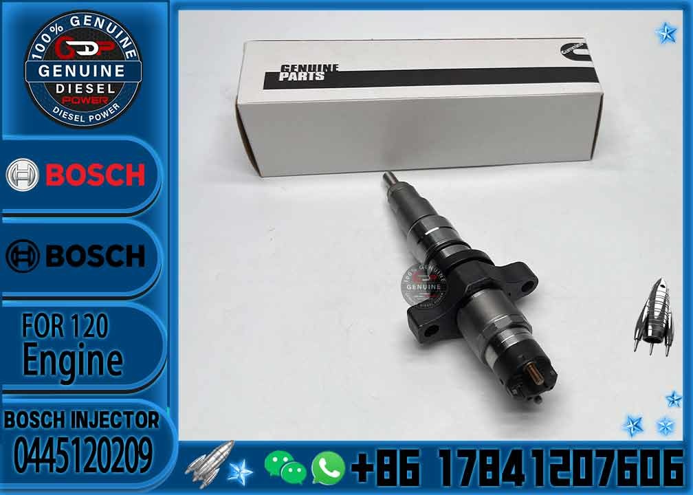 Good Price Hot Sale New Diesel Fuel Common Rail Injector 0445120209 5254682 3968846 3968546