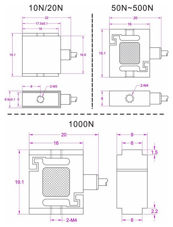 tension force sensor 50N