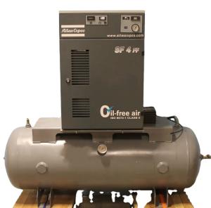 Quality 3.7KW/5HP 0 Ppm Oil Free Direct Drive Screw Air Compressor SF4 wholesale