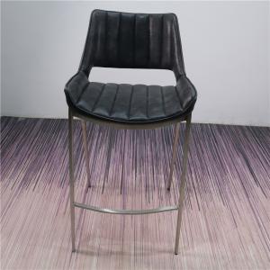 Quality Minimalist PU Seat 49cm Stainless Steel Counter Stool wholesale