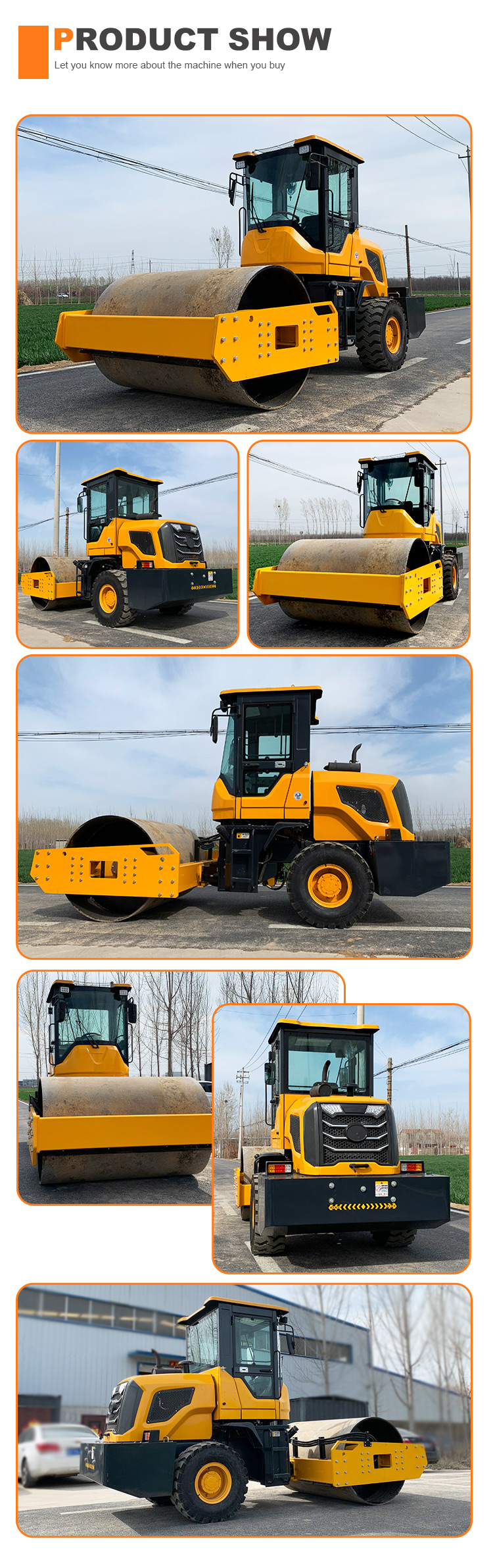 Kawasaki Hydraulic Valve 8t 8000kg Diesel Road Roller for Asphalt and Earth Compaction