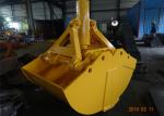 One Cylinder Clamshell Bucket , Komatsu PC360 Telescopic Boom Grapple Bucket