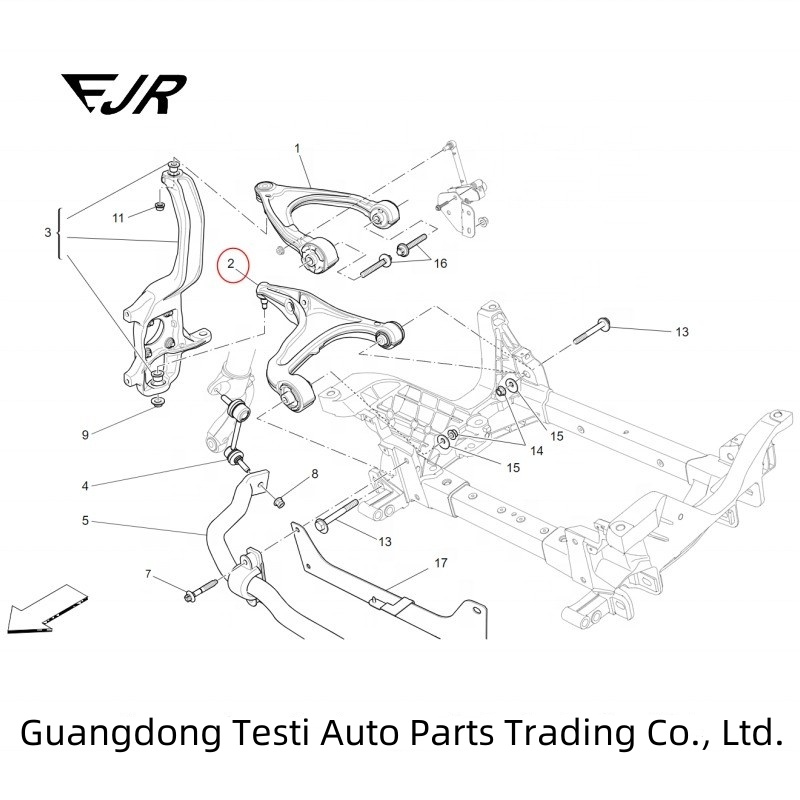 Auto Suspension System Lower Control Arm For Levante 670031993 670102479 670106362