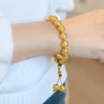 Hot Selling Flower Glaze Color Bead Bracelet New Ethnic Style Literary Ceramic