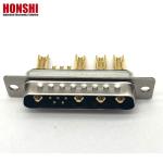 9w4 Solder Wire Communication D Sub Connector Gold Plated Male Mixed High