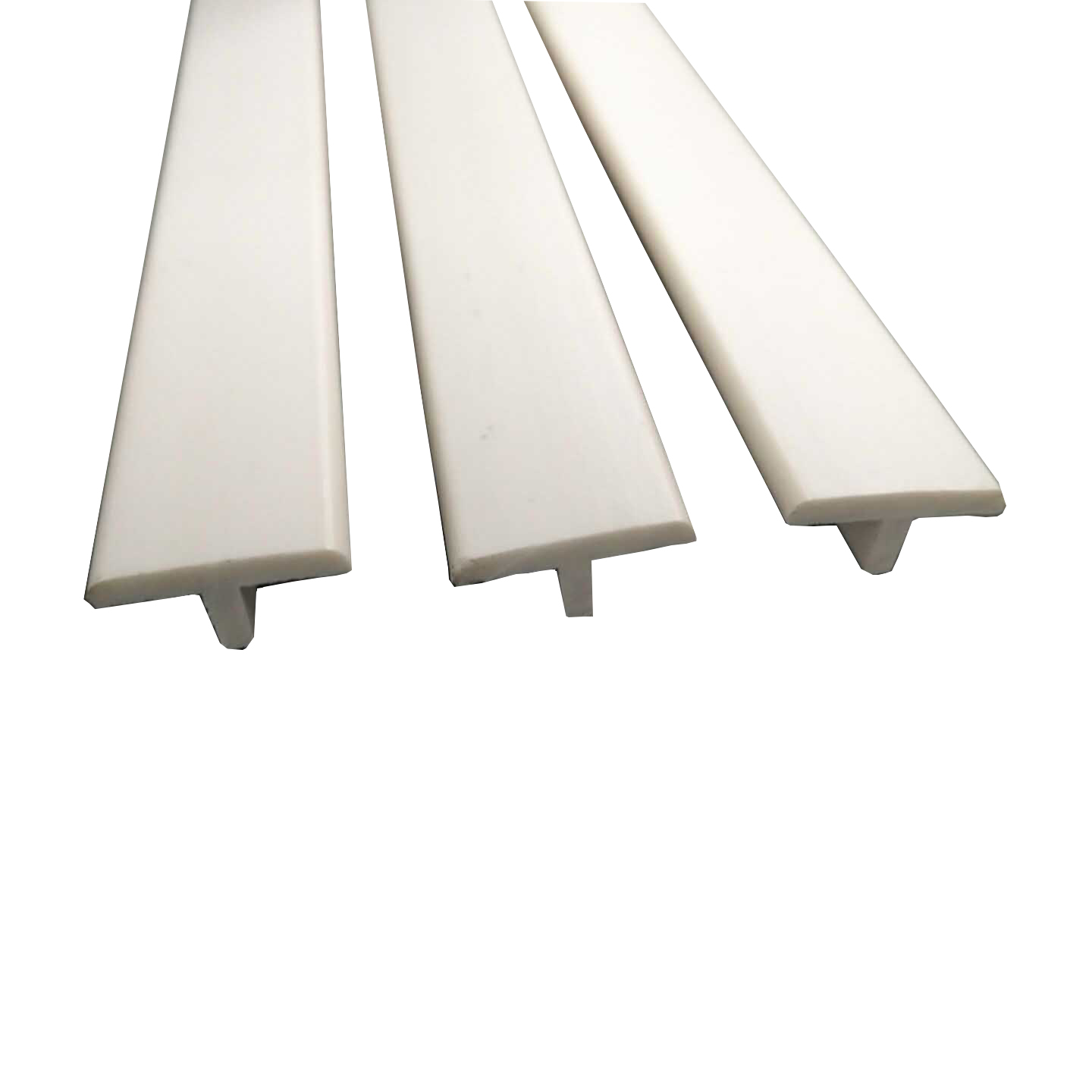 40-90 Shore A Hardness White Soft T Bar For Furniture Customize