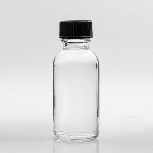 Quality Clear Body 30ml Boston Round Glass Bottles Customizied Surface Handling wholesale