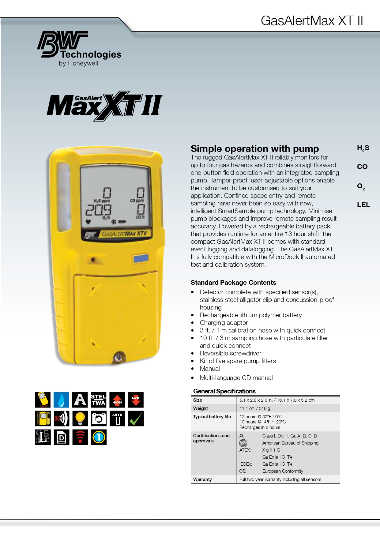 BW MAXXT Four In One Portable Oxygen Meter 360g With Anti Shock Cover