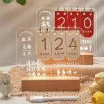Customize Wooden Table Lamp Base Acrylic Reminder card decoration memo
