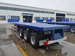 Steel Second Hand Flatbed Trailers 40 Feet 3 Axle 40 Ton