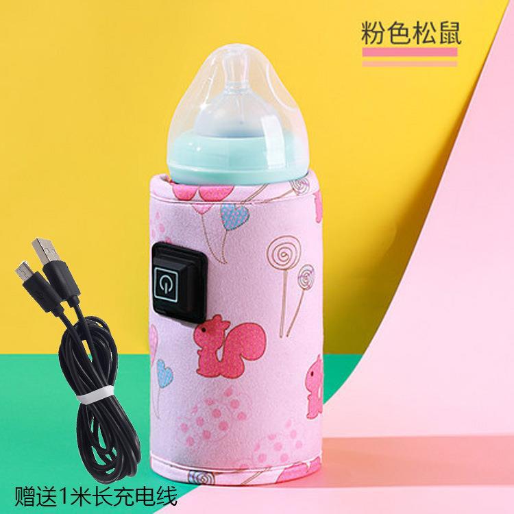 USB Milk Water Bottle Warmer Travel Stroller Insulated Baby Nursing Bottle Heater