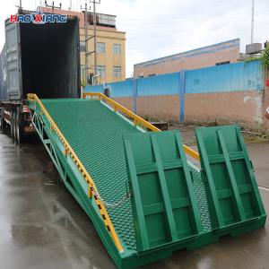 Quality Diamond Mesh Hydraulic Dock Ramp 10000kg Portable Loading Dock Platform wholesale