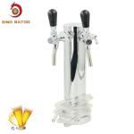 Polishing 304 Stainless Steel Double Faucet Beer Tower