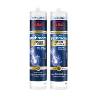Quality Transparent Kietchen and Bathroom Water Proofing Sealant Fsat Drying Wet Room wholesale