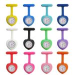 Peach Heart Nurse Watches Pocket Watch Nuring Medical Silicone Quartz Watches