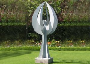 Quality Large Painted Painted Metal Sculpture Angel Metal Yard Sculptures Forging Technique wholesale