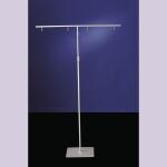 Metal Base POP Floor Standing Sign Holders Display Stand , 900mm Pole