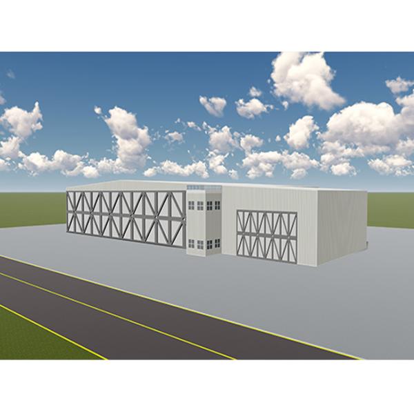 Easy Assembly Prefab Metal Building Construction , Painted Galvanized Steel