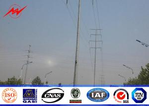 Quality Q460 69kv 45FT Philippines NEA Galvanised Steel Poles AWS 1.1 Welding Standard wholesale