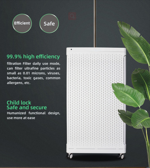 Eliminates Odors Pollutants Anion Air Purifier For Large Room 5500 Sq Ft Plasma Generator