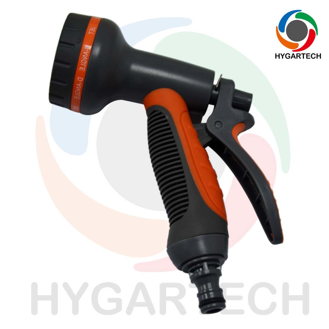 Garden Plastic 8 Function Spray Hose Nozzle With Click Quick Connect For Gardening And Horticulture Irrigation