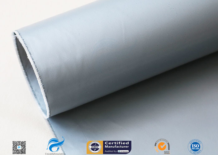 360GSM Plain weaving silicone coated fiberglass cloth For Hot Air Tunnel Curtain