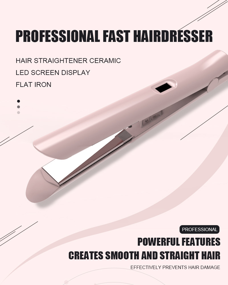 Ceramic Tourmaline Nano Hair Straightener , Hotel Hot Tools Flat Iron 35W