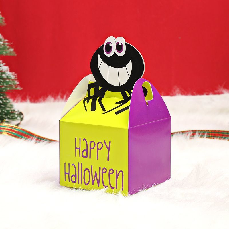 Halloween Personality Printing Candy White Card Paper Box Gift Packaging Box