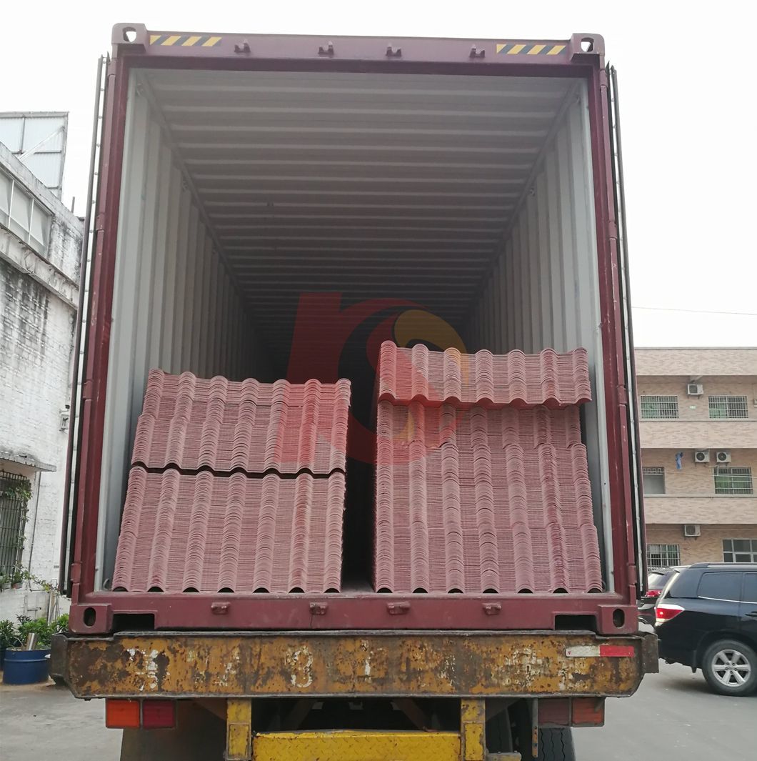 Indian Popular Spanish Style Shingle ASA Coated UPVC PVC Roofing Sheet
