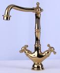 Stainless Steel Gold Copper Restaurant Kitchen Sink Faucet